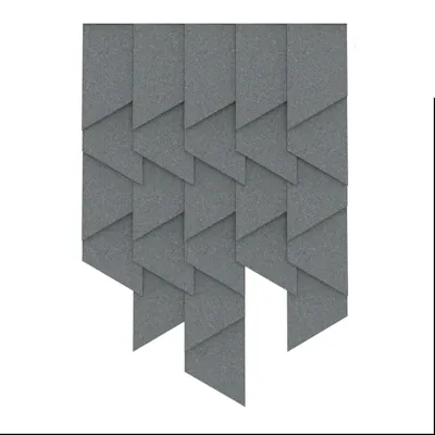 16p felt tile slanted really wool slate 5 24 frontview sq