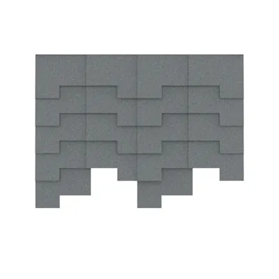 23p felt tile patch really wool slate 4 18 frontview sq