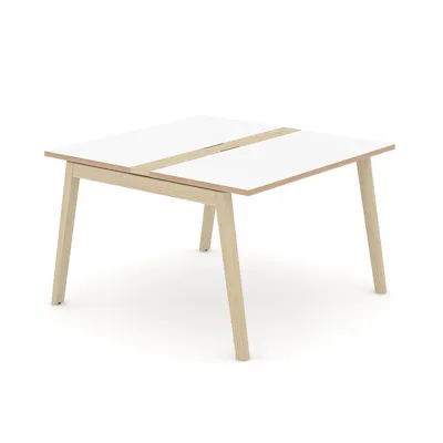 Euklides Nova Wood Desk dobbel White 03