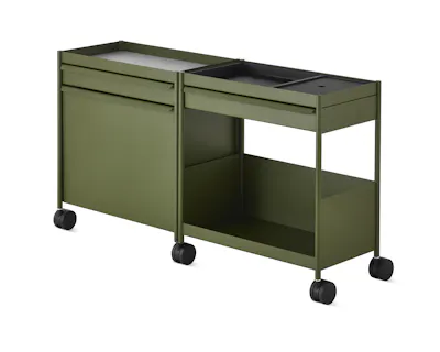 Euklides Herman Miller OE1 Storage Trolley Individual Mobile Extended