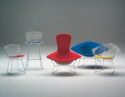 Euklides Knoll Knoll Studio Bertoia Diamond Chair by Harry Bertoia 02