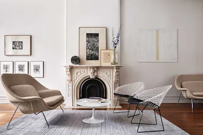 Euklides Knoll Knoll Studio Bertoia Diamond Chair by Harry Bertoia 19