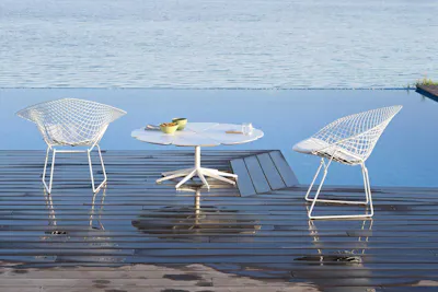 Euklides Knoll Knoll Studio Bertoia Diamond Chair by Harry Bertoia 21