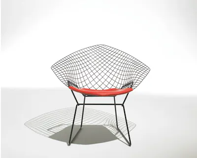 Euklides Knoll Knoll Studio Bertoia Diamond Chair by Harry Bertoia 33
