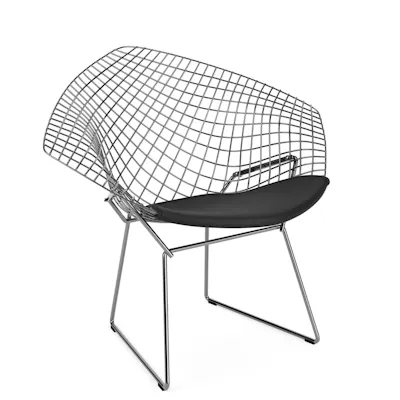 Euklides Knoll Knoll Studio Bertoia Diamond Chair by Harry Bertoia main 01