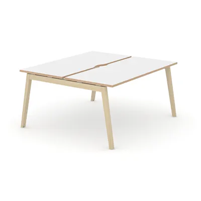 Euklides Nova Wood Desk dobbel White