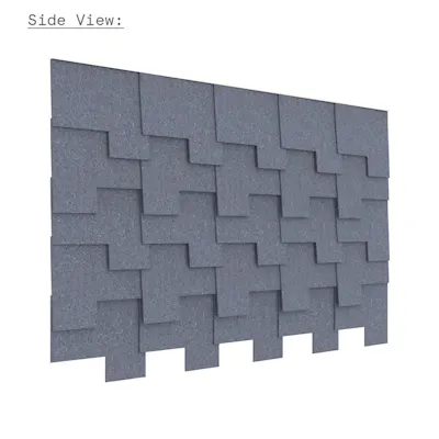 Felt Tile Patch Vegghengt 25 fliser Made by Rom og Tonik available at Euklides 011
