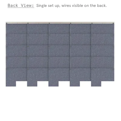 Felt Tile Patch Vegghengt 25 fliser Made by Rom og Tonik available at Euklides 012
