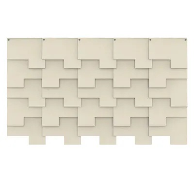 Felt Tile Patch Vegghengt 25 fliser Made by Rom og Tonik available at Euklides 02