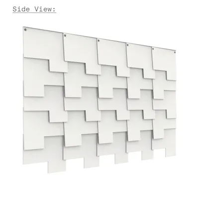 Felt Tile Patch Vegghengt 25 fliser Made by Rom og Tonik available at Euklides 05
