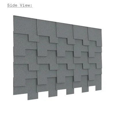 Felt Tile Patch Vegghengt 25 fliser Made by Rom og Tonik available at Euklides 09