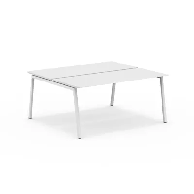 Euklides - A1 Plane Table - Desksharing - Dobbel - White
