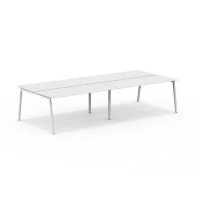Euklides - U1 Plane Table - Desksharing - Firedobbel - White 02