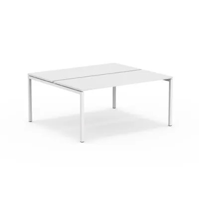 Euklides - U1 Plane Table - Desksharing - Dobbel - White