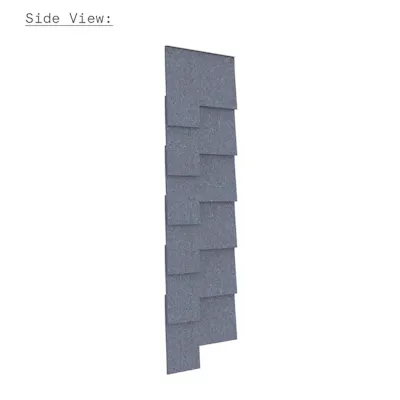 Felt tile patch really cotton blue 1 6 sideview sq