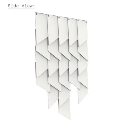 Felt tile slanted really cotton white 5 24 sideview sq