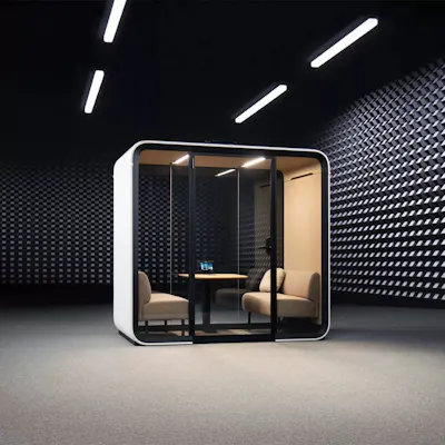 Framery four smart meeting pod acoustic environment