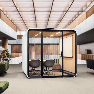 Framery six in open plan office 002