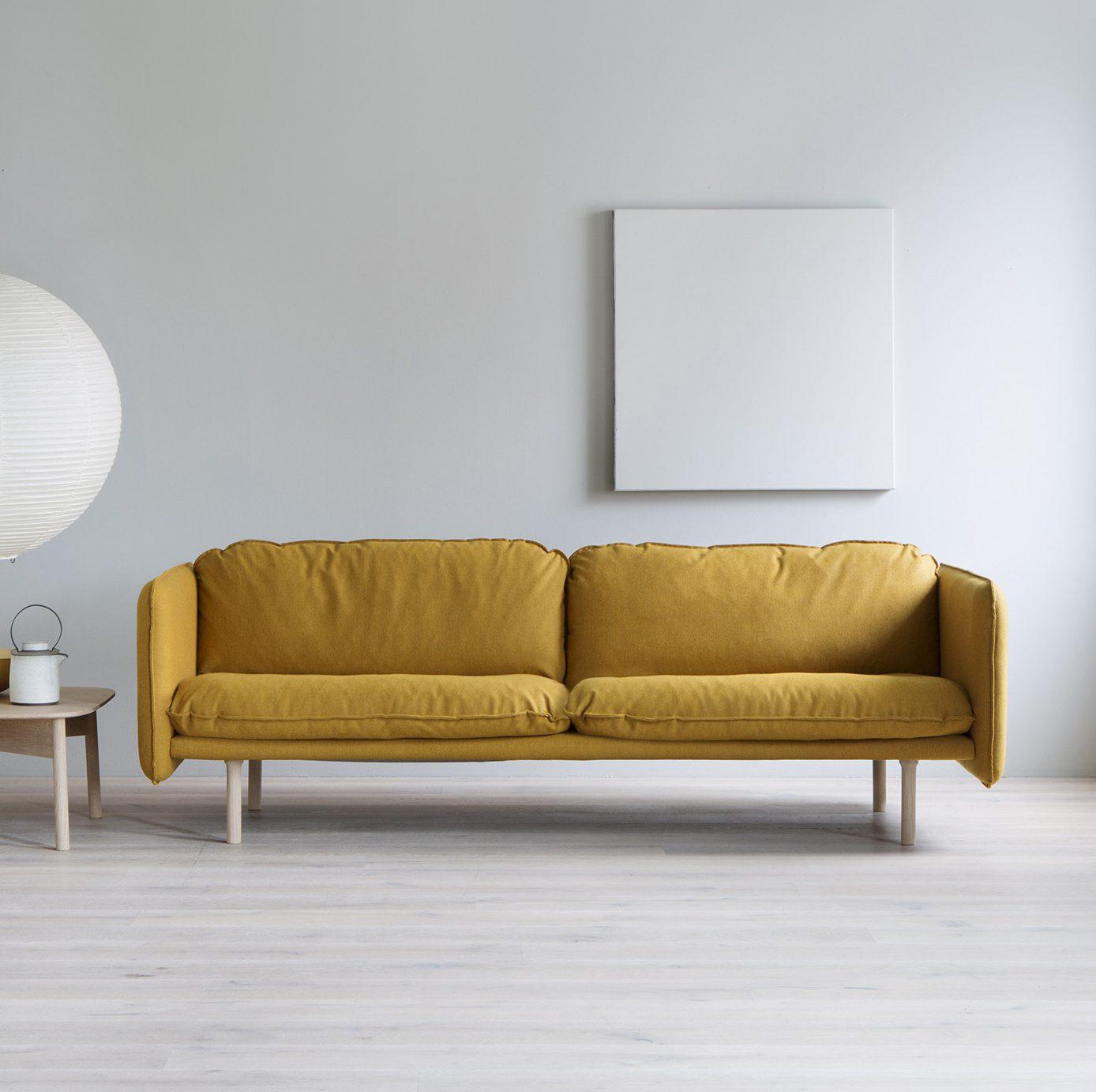 Pur norsk tonning stryn linde sofa
