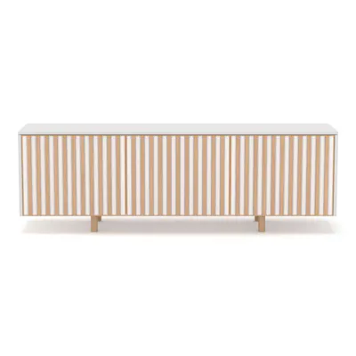 Euklides Elementa dB Silent Sideboard - white with wooden legs